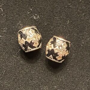 Stylish Black and Gold cross charm pieces - 2 available